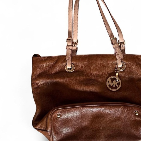 Michael Kors Brown Tote Soft Leather VINTAGE Hand Bag - Picture 8 of 8